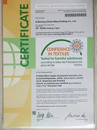 OEKO-TEX Certification
